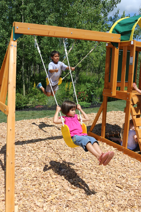 Buy KidKraft Ainsley Wooden Swing Set / Playset from Sirius Sales