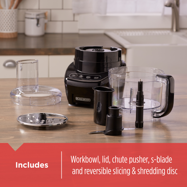 Buy BLACK+DECKER Easy Assembly 8-Cup Food Processor, Black, FP4200B from Sirius Sales