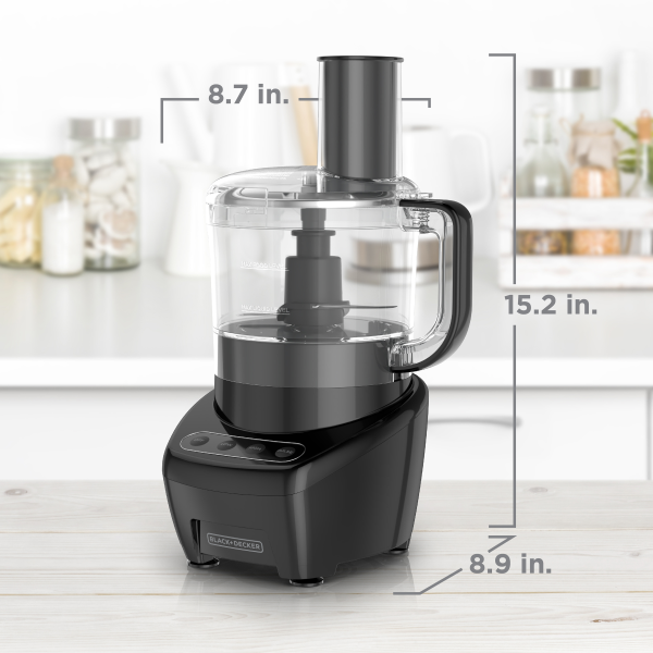 Buy BLACK+DECKER Easy Assembly 8-Cup Food Processor, Black, FP4200B from Sirius Sales