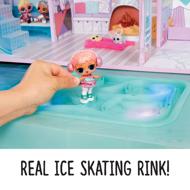 Buy L.O.L. Surprise! Winter Disco Chalet Wooden Doll House with Exclusive Family & 95+ Surprises from Sirius Sales