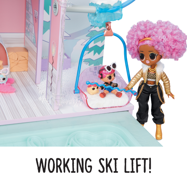 Buy L.O.L. Surprise! Winter Disco Chalet Wooden Doll House with Exclusive Family & 95+ Surprises from Sirius Sales